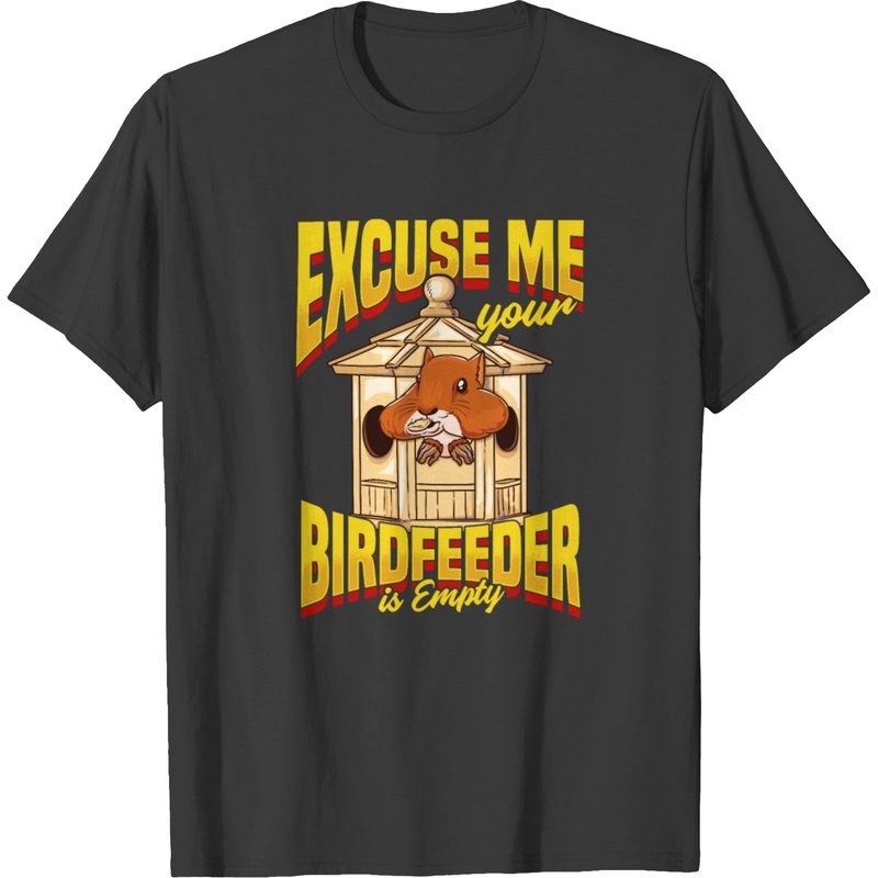 Squirrels Excuse Me Your Birdfeeder Is Empty T-shirt pour hommes — T-shirts pour hommes