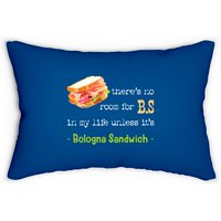 Bologna Sandwich Baloney Sausage Fried Jumbo Lumbar Pillow