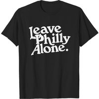 T-shirt Leave Philly Alone pour hommes en noir — T-shirts pour hommes