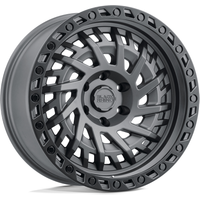 Black Rhino Shredder Gunmetal Black 17x9 Rims 5x127 Bolt Pattern -18 Offset — Wheels & Rims