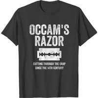 T-shirt pour hommes Occam's Razor en noir — T-shirts pour hommes