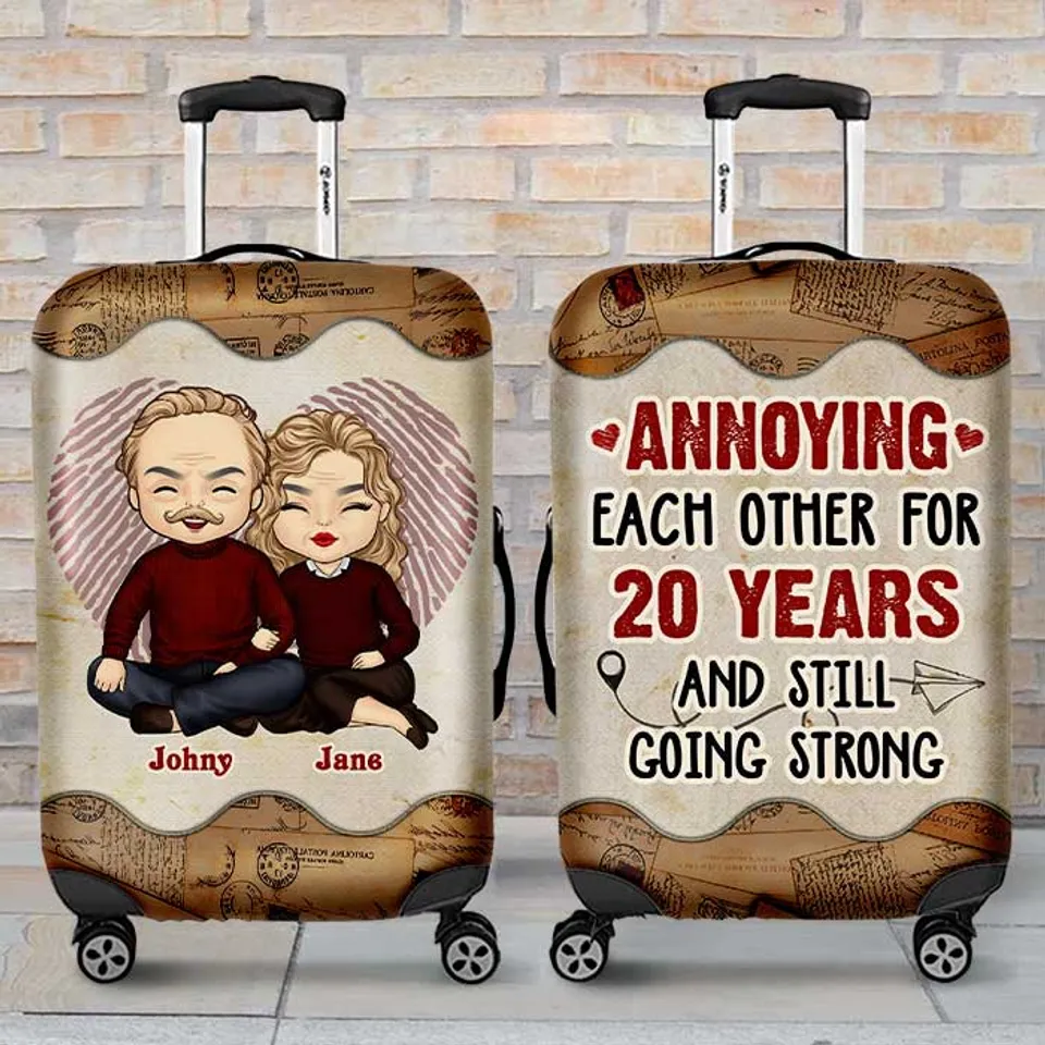 Personalized Luggage Cover - Annoying You Is My Favorite Hobby