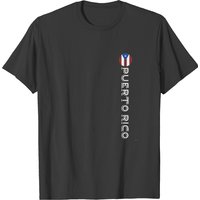 T-shirt Vertical Drapeau de Porto Rico pour Hommes