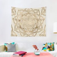 Tapisserie Fleur de Vie dans Lotus — Tapisseries murales