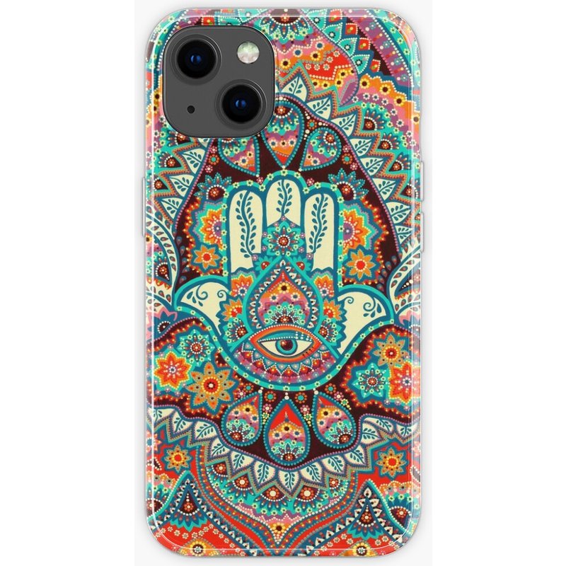 Hamsa Hand iPhone Case with Clear TPU Shell — Phone Case