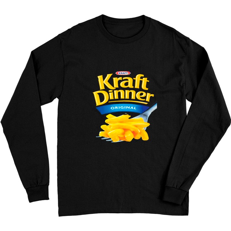 T-shirt à manches longues Kraft Dinner Mac N Cheese pour unisexe — T-shirts pour hommes