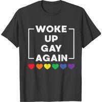 T-shirt Woke Up Gay Again Soutien LGBTQ Design Fierté pour Hommes — T-shirts pour hommes