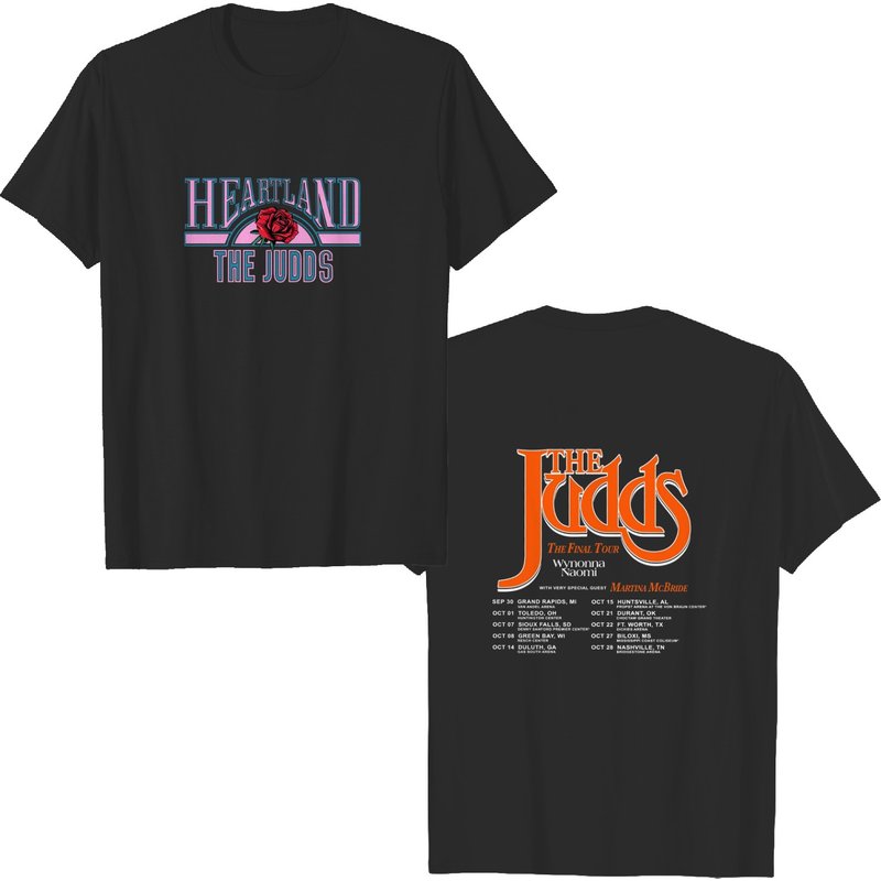 T-shirt double face The Judds The Final Tour 2022 pour hommes — T-shirts pour hommes