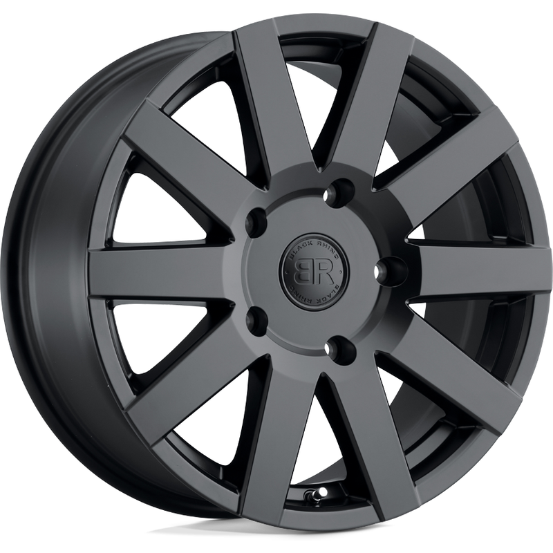 Black Rhino Journey Matte Black Wheels 18x8 5x130 Bolt Pattern — Wheels & Rims