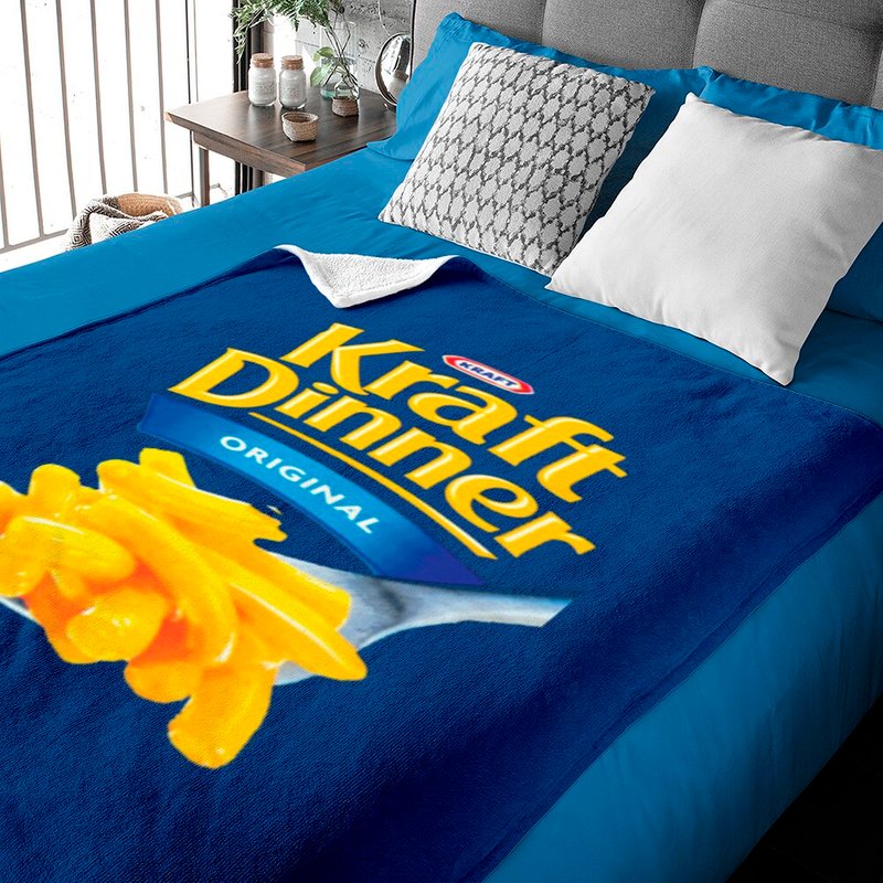 Couverture pour bébé Kraft Dinner Mac N Cheese — Couvertures pour bébé