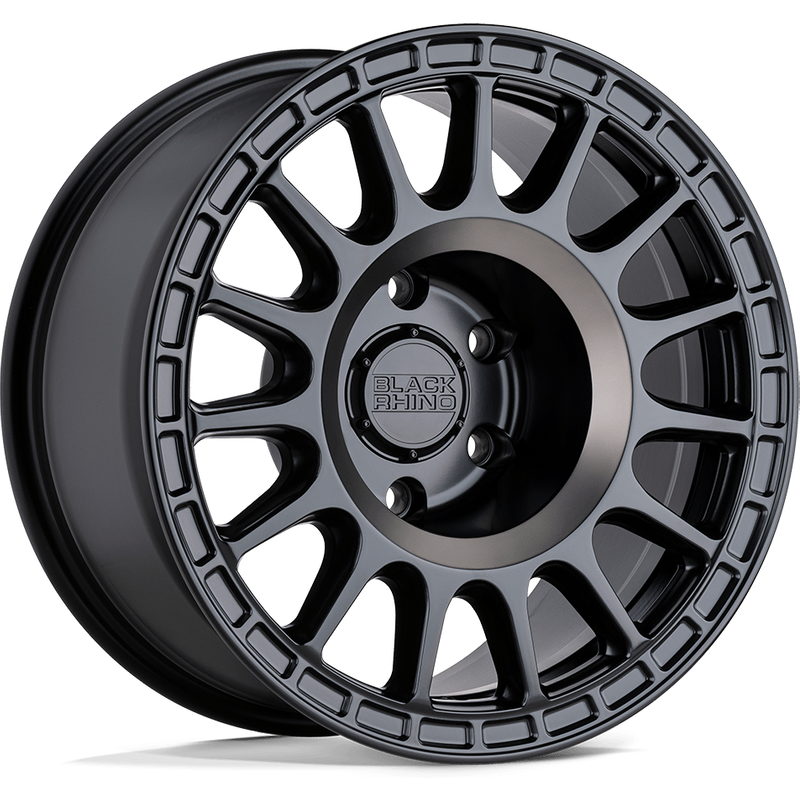 Black Rhino Sandstorm Semi G-Black Wheels with Machined Dark Ring — Wheels & Rims