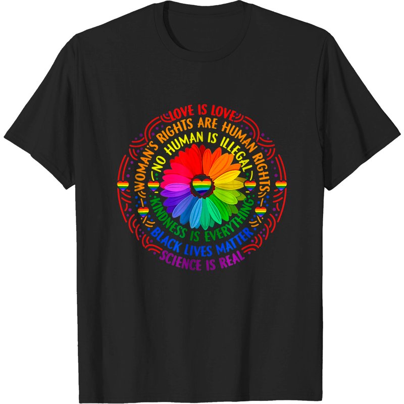 T-shirt Grande Taille Rainbow Gay Pride pour Hommes