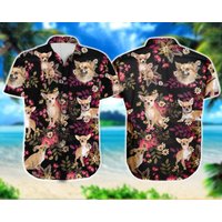 Chemise hawaïenne Chihuahua pour unisexe — Chemises décontractées pour hommes