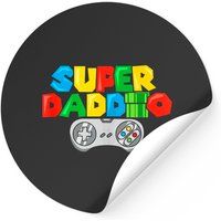 Super Daddio Stickers - Classic Square Style — Stickers & Decals