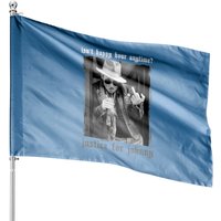 Drapeaux de Maison Johnny Depp Happy Hour, Drapeaux Justice Pour Johnny — Drapeaux décoratifs