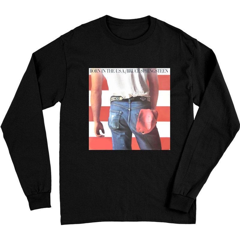 T-shirt Rock Bruce Springsteen Born In The USA à Manches Longues — T-shirts pour hommes
