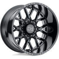 Jantes Black Rhino Grimlock Milled Noir Brillant - 20x11.5 - 5x127 -44 Offset