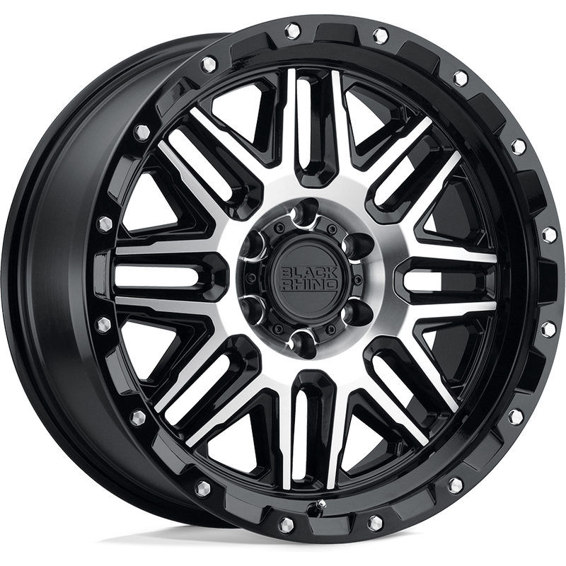 Black Rhino Alamo Gloss Black Wheels - 20x9 - 5x127 Bolt Pattern — Wheels & Rims
