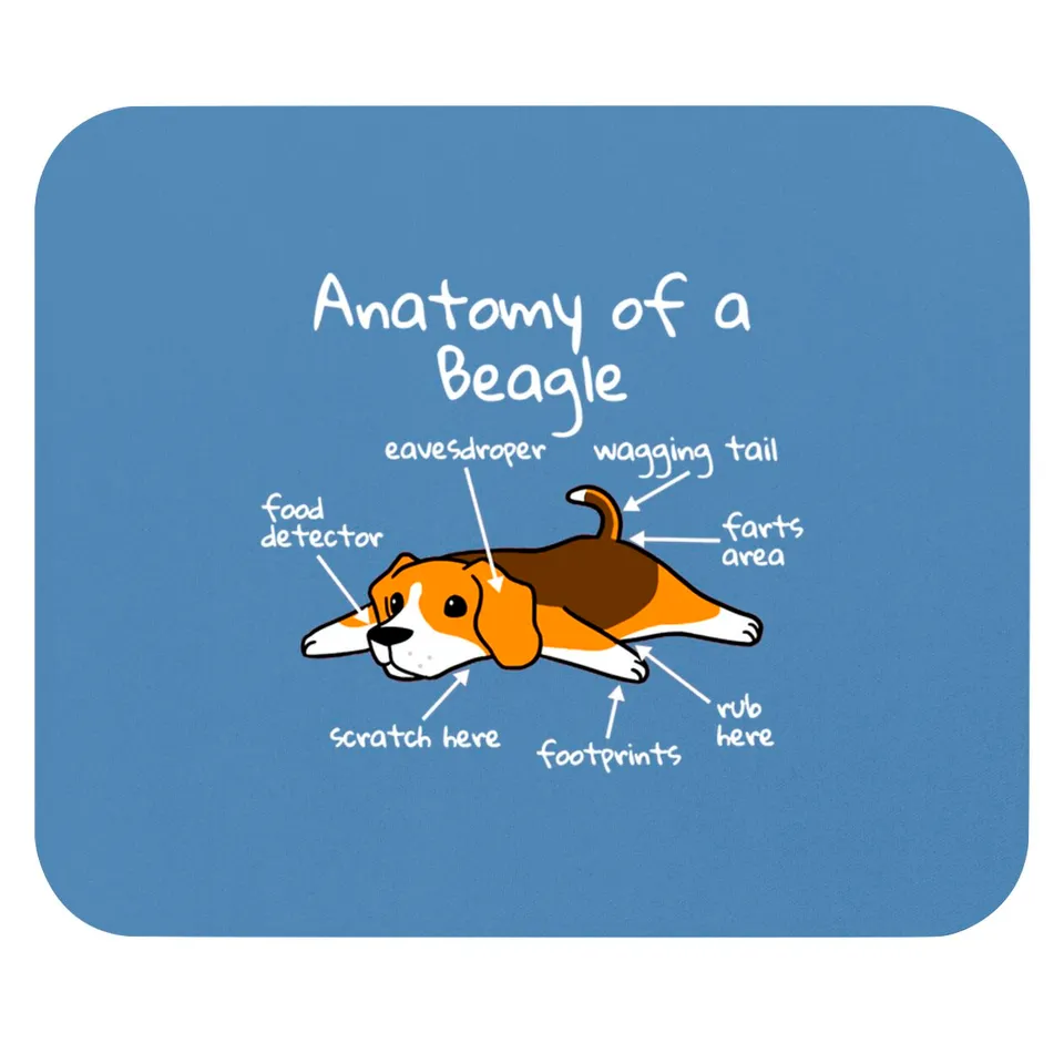 Tapis de souris Anatomie d'un Beagle — Tapis de souris et sous-mains