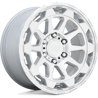 Roues Black Rhino Rotor Argent Brillant - 20x9 - 5x127 - 2 Offset
