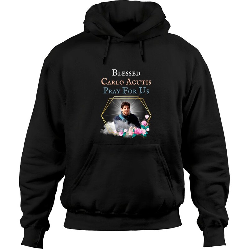 Hoodies unisex Béat Carlo Acutis Priez pour nous — Sweats à capuche pour hommes