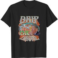 Drip Or Drone Classic T-Shirt for Men in Black