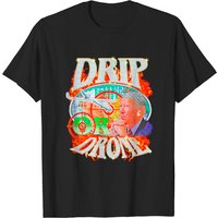 T-shirt Drip Or Drone Classique pour Hommes en Noir — T-shirts pour hommes