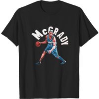 Tracy Mcgrady Vintage T-Shirt for Men in Black