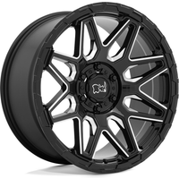 Jantes Black Rhino Shockwave à Rayons Moulés Noirs 20x9.5 6x135
