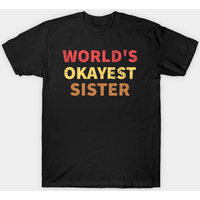 T-Shirt Vintage Worlds Okayest Sister pour Hommes — T-shirts pour hommes