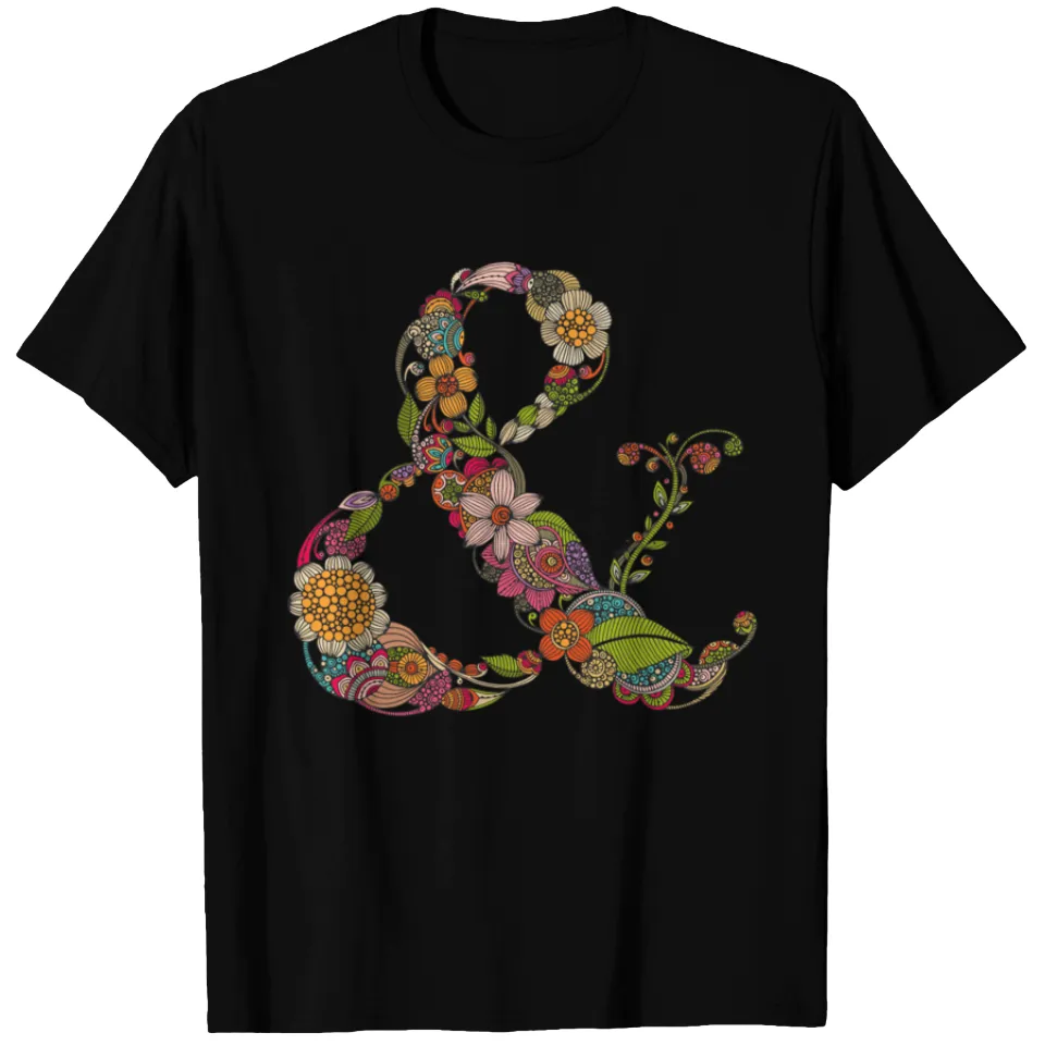T-shirt Ampersand Symbol pour hommes - Noir