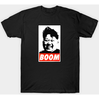 T-shirt Kim Jong Un Boom pour hommes en noir