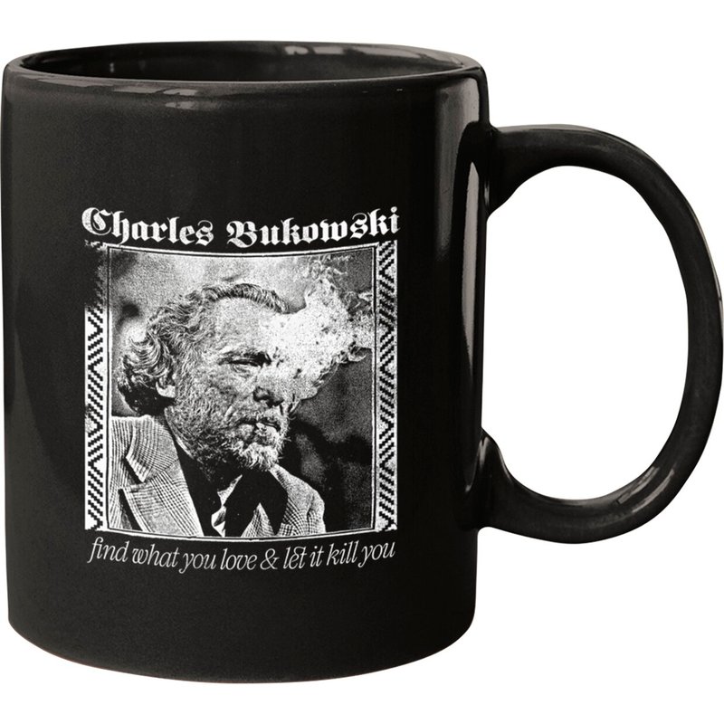 Charles Bukowski /// Aesthetic Faded Punkstyle Design - Charles Bukowski - Mugs — Tasses et gobelets