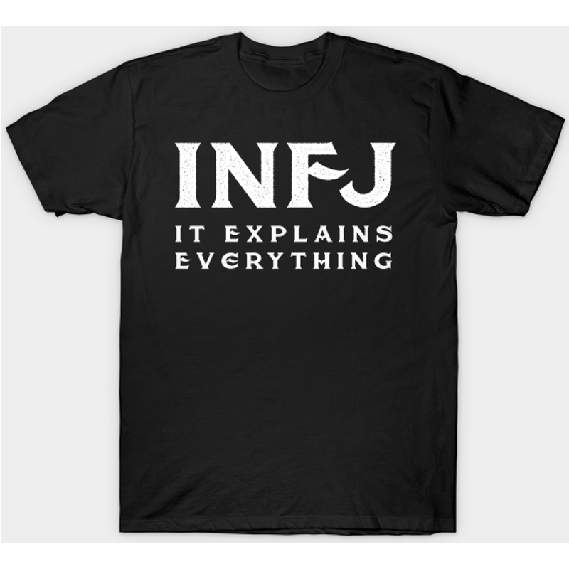 T-shirt pour hommes INFJ - Noir — T-shirts pour hommes