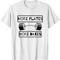 T-shirt pour hommes More Plates More Dates — T-shirts pour hommes