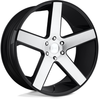 DUB S217 Baller Black Brushed 24x10 Rims 6x135 Bolt Pattern — Wheels & Rims