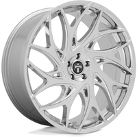DUB S258 G.O.A.T. Chrome 20x9 Rims 5x127 Bolt Pattern 35 Offset