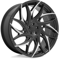 DUB S259 G.O.A.T. Gloss Black Wheels with Machined Spokes - 22x9 — Wheels & Rims