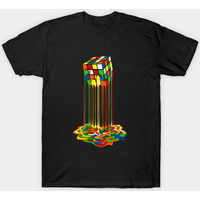 T-shirt pour hommes Rubik's Cube Abstraction Arc-en-ciel — T-shirts pour hommes