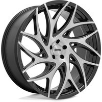 DUB S260 G.O.A.T. Brush Face Black Dark Tint Spoke 20x9 Rims — Wheels & Rims