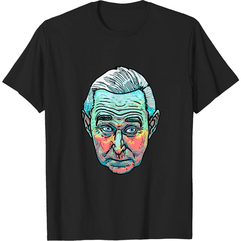 T-shirt Noir Roger Stone pour Hommes — T-shirts pour hommes
