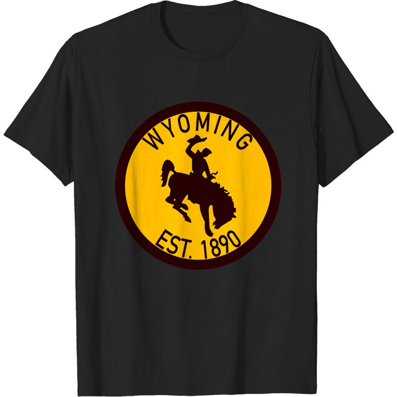 T-shirt pour hommes Wyoming Cowboys établi en 1890 — T-shirts pour hommes