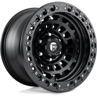 Fuel D101 Zephyr Beadlock Matte Black Wheels - 17x9 - 5x150 -15 Offset