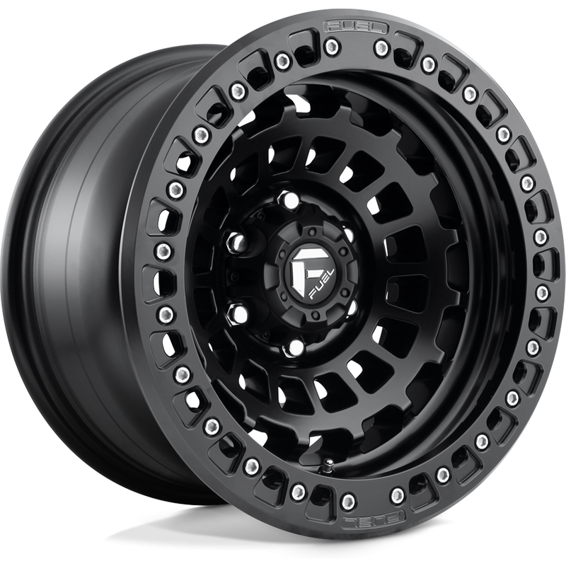 Roues Fuel D101 Zephyr Beadlock Noir Mat - 17x9 - 5x150 -15 Offset — Roues et jantes