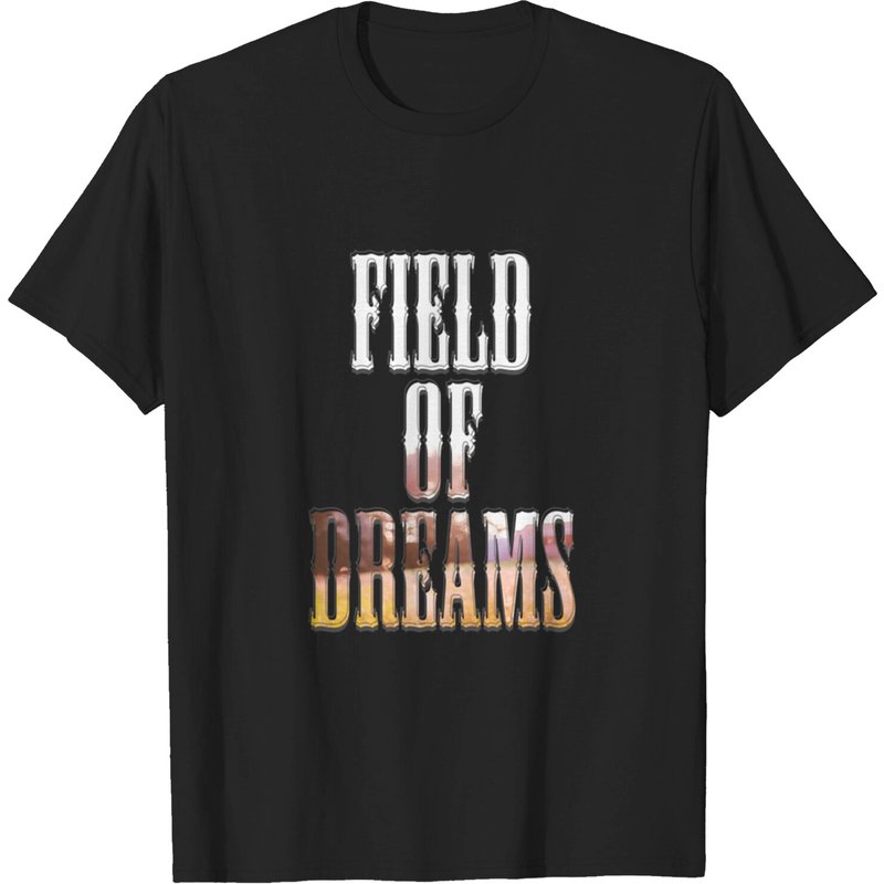 T-shirt pour hommes Field Of Dreams en noir — T-shirts pour hommes