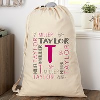 Notable Name Personalized Laundry Bag for Laundry Organization