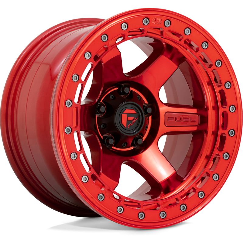 Fuel D123 Block Beadlock Red Wheels - 17x8.5 - 6x139.7 - 0 Offset