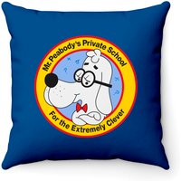 Mr. Peabody Throw Pillows - School For The Extremely Clever — Decorative Cushions