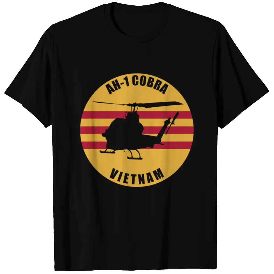 T-shirt pour hommes avec patch Vietnam AH-1 Cobra — T-shirts pour hommes