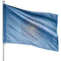 Drapeau de maison Fleur de Vie - Géométrie Sacrée — Drapeaux décoratifs